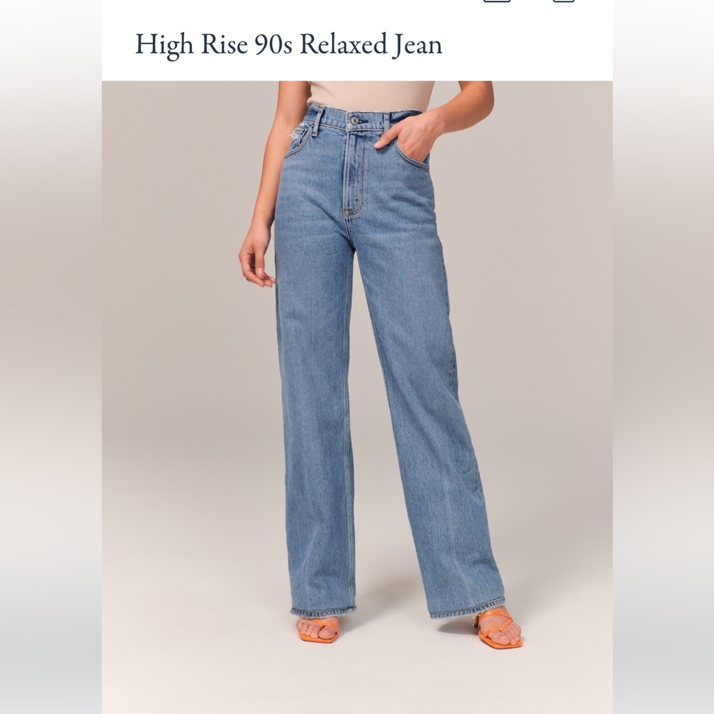 Abercrombie High Rise Relaxed 90s Jean
